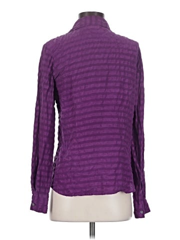 Tracy M. Long Sleeve Silk Top (view 2)