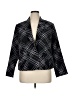 Cato Plaid Black Blazer Size 14 - photo 1