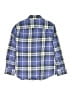 Crewcuts 100% Cotton Plaid Blue Long Sleeve Button-Down Shirt Size 8 - photo 2