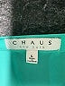 Chaus 100% Polyester Teal Sleeveless Blouse Size L - photo 7