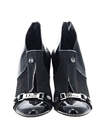 Dior Vintage Canvas and Leather Ankle Boots (view 2)