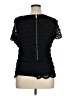 Chaus Black Short Sleeve Top Size 16 - photo 2