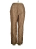 Spenser Jeremy 100% Silk Chevron-herringbone Brown Silk Pants Size 14 - photo 2