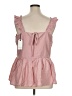 Cotton Bleu Pink Sleeveless Blouse Size L - photo 2