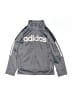Adidas 100% Polyester Gray Track Jacket Size 5 - photo 1