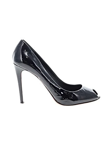 Miu Miu Leather Peep Toe Pumps (view 1)