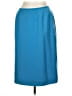 Kasper 100% Polyester Solid Blue Casual Skirt Size 12 - photo 1
