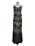 S-Twelve Chevron-herringbone Brown Casual Dress Size M - photo 1