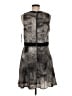 Mossimo 100% Polyester Graphic Gray Casual Dress Size M - photo 2