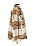 Unbranded 100% Polyester Plaid Brown Coat Size L - photo 4