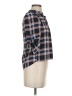 Monteau Plaid Blue 3/4 Sleeve Blouse Size L - photo 4