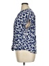 Treasure & Bond 100% Rayon Animal Print Blue Short Sleeve Blouse Size 1X - photo 5