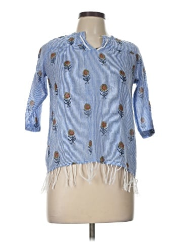 Roberta Roller Rabbit 3/4 Sleeve Button-Down Shirt (view 1)