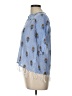 Roberta Roller Rabbit 100% Cotton Blue 3/4 Sleeve Button-Down Shirt Size 10 - photo 5