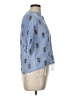 Roberta Roller Rabbit 100% Cotton Blue 3/4 Sleeve Button-Down Shirt Size 10 - photo 4