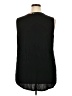 Papermoon 100% Polyester Black Sleeveless Blouse Size 2X - photo 2