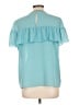 Juicy Couture 100% Polyester Teal Short Sleeve Blouse Size L - photo 2