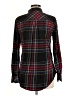 Maurices Plaid Black Long Sleeve Button-Down Shirt Size M - photo 2