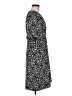 Halogen 100% Polyester Animal Print Black Casual Dress Size M - photo 4