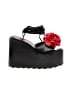 YRU Shoes Black Wedges Size 8 - photo 1