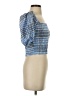 Lulus 100% Polyester Blue 3/4 Sleeve Blouse Size S - photo 4