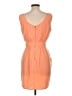 Soprano 100% Polyester Solid Orange Cocktail Dress Size L - photo 2