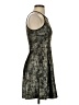 Soprano Metallic Silver Cocktail Dress Size S - photo 4