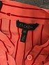 Escada 100% Silk Stripes Hearts Pink Red Long Sleeve Blouse Size EU 36 / US 6 - photo 7