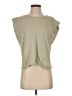 JS71 100% Linen Tan Sleeveless T-Shirt Size S (estimated) - photo 1