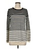 Vince. Stripes Ivory Silk Pullover Sweater Size M - photo 1