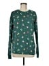 LC Lauren Conrad Print Green Pullover Sweater Size M - photo 1