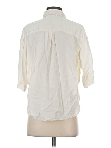 Zara 3/4 Sleeve Button-Down Shirt (view 2)