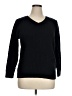 Karen Scott 100% Cotton Black Pullover Sweater Size 1X - photo 1