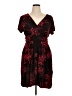 Soma Print Black Cocktail Dress Size XL - photo 1