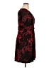 Soma Print Black Cocktail Dress Size XL - photo 4