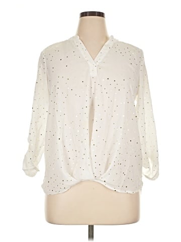 NY Collection 3/4 Sleeve Blouse (view 1)
