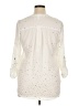 NY Collection 100% Polyester Stars Ivory 3/4 Sleeve Blouse Size XL (petite) - photo 2