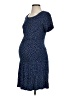 Seraphine Polka Dots Blue Casual Dress Size 2 Maternity - photo 1