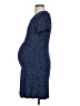 Seraphine Polka Dots Blue Casual Dress Size 2 Maternity - photo 5