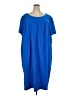 Roaman's Solid Blue Casual Dress Size 38W - photo 1