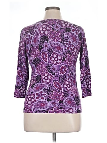 August Silk 3/4 Sleeve Top (view 2)