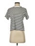 ATM 100% Cotton Stripes Ivory Short Sleeve Turtleneck Size XS - photo 1