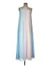 Lulus 100% Polyester Color Block Blue Casual Dress Size L - photo 1