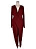 Monif C. Solid Burgundy Jumpsuit Size 2X (2) - photo 1