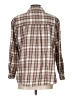 Forever New Plaid Brown Long Sleeve Button-Down Shirt Size 12 - photo 2