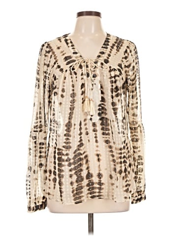 Twelfth Street by Cynthia Vincent Long Sleeve Silk Top (view 1)