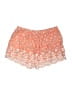 TOBI 100% Polyester Floral Orange Shorts Size S - photo 1
