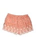 TOBI 100% Polyester Floral Orange Shorts Size S - photo 2