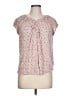 Chaps 100% Viscose Pink Short Sleeve Blouse Size L - photo 1
