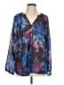 Torrid Blue Long Sleeve Blouse Size Lg Plus (0) - photo 1